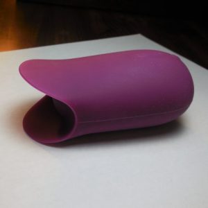 photograph of purple jimmyjane form 5 on its side