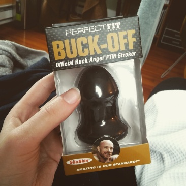 Packaging of the Buck-Off: Buck Angel's FTM Stroker from Perfect Fit